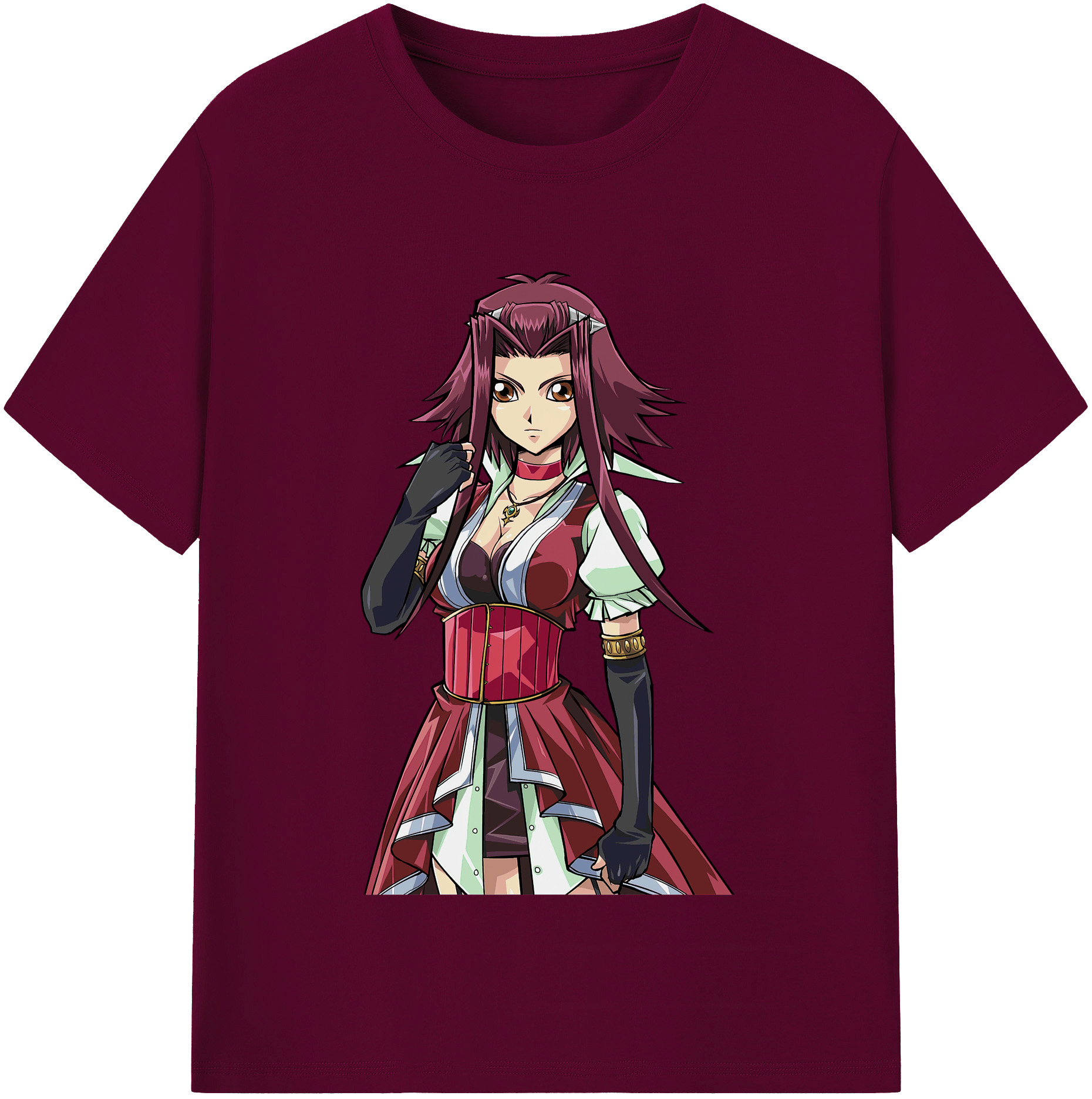 （画像用） 遊☆戯☆王 Yu-Gi-Oh! レディースカジュアルプリントTシャツ（綿100％）